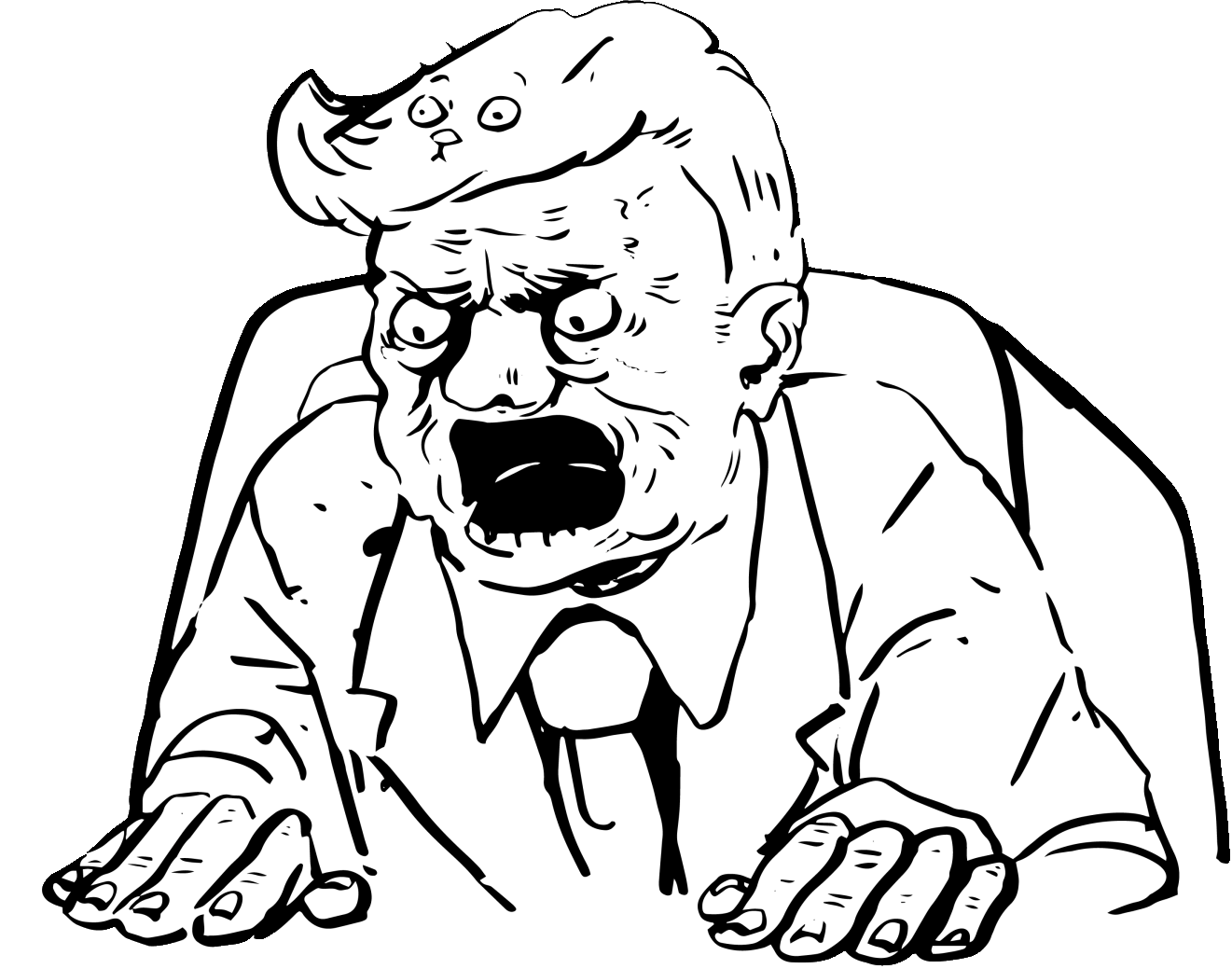 gif de trump qui hurle