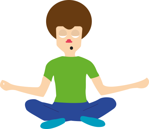 homme avec du dialogue