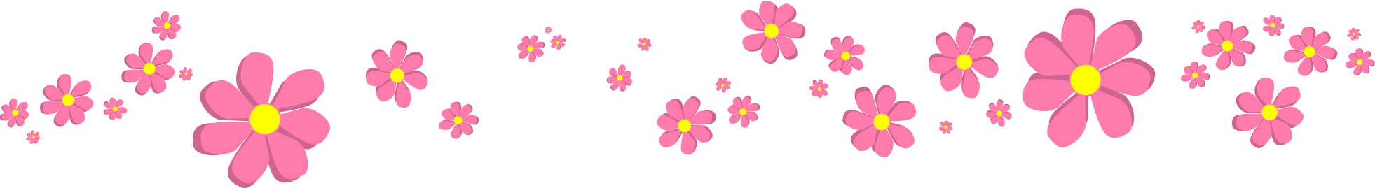 dessin de fleurs roses